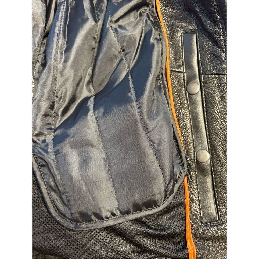 Milwaukee Leather Motorcycle Jacket Zip-Out Liner Women’s Small Black Vented - Picture 9 of 16